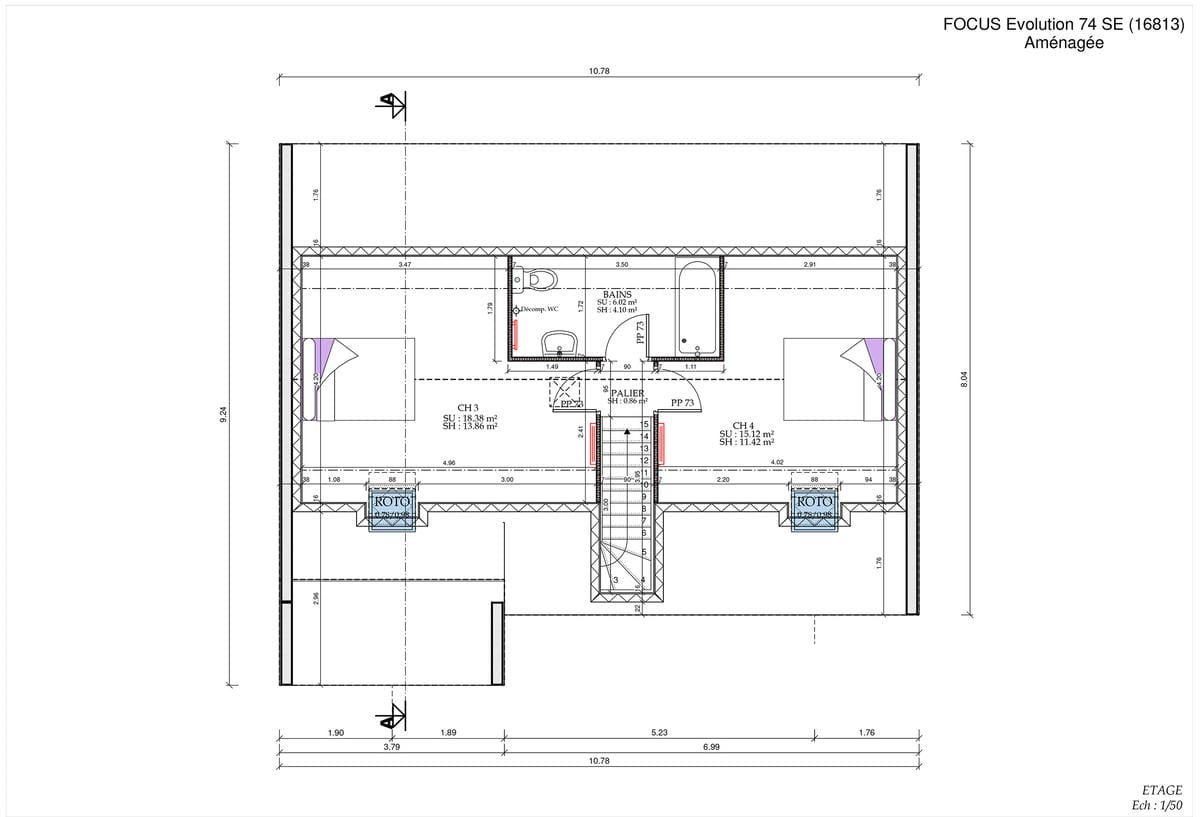 Plan Étage Evo City