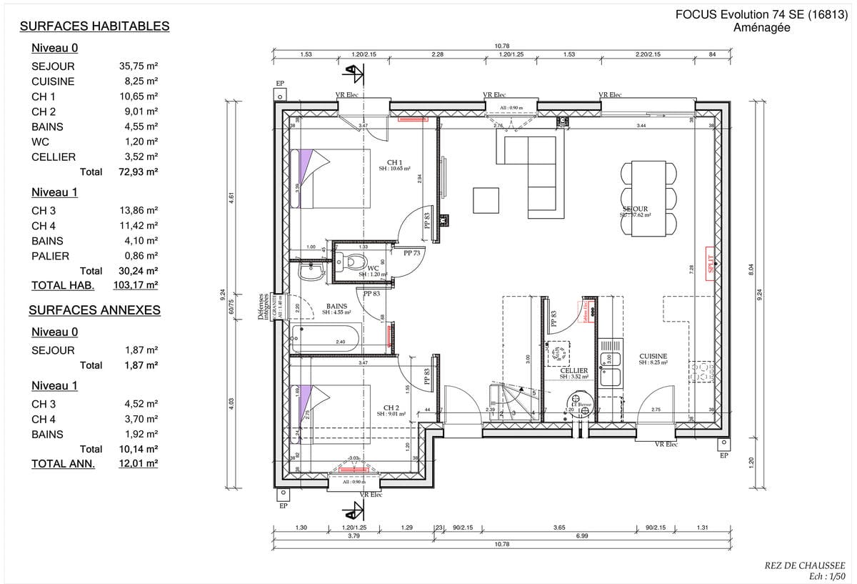 Plan Rez-de-chaussée Evo City