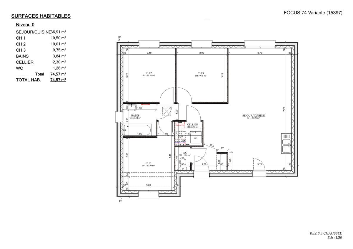 Plan Rez-de-chaussée Tiny City