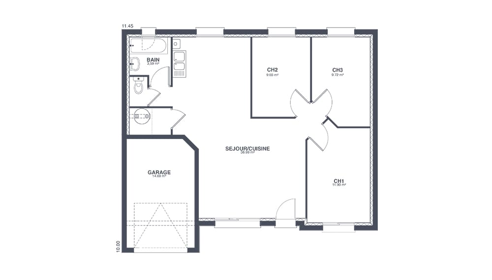Plan Rez-de-chaussée Tiny