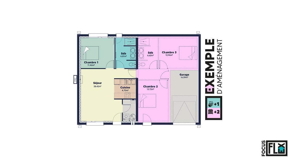 Plan Rez-de-chaussée Flex
